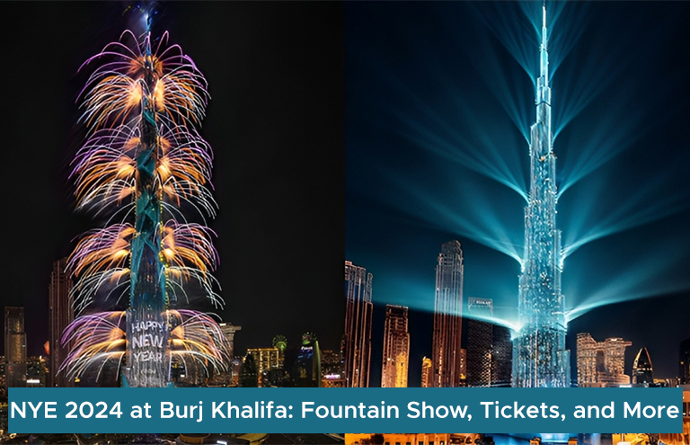 NYE 2024 at Burj Khalifa: Fountain Show, Tickets, and More
