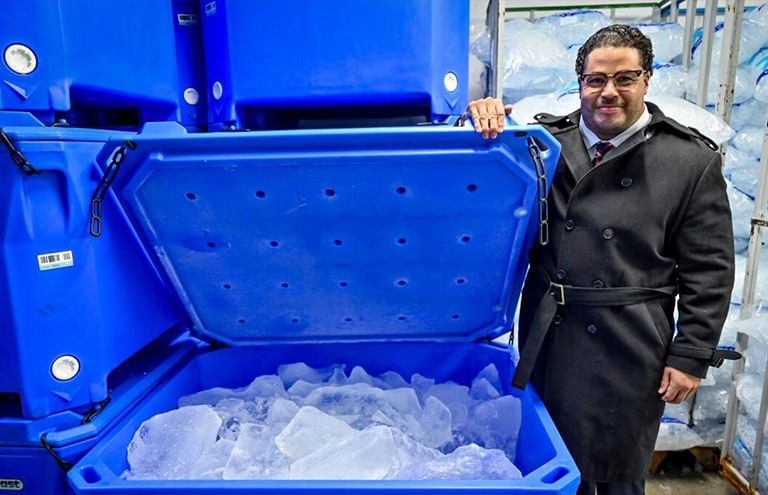 The Purest Ice on Earth Arrived in Dubai